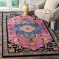 Vibrant Persian style decorative area rug, colorful pattern for living room and sunroom. - 50*80cm / 1025CSBS-4