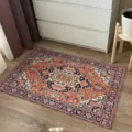 Vintage bohemian style rug featuring intricate traditional patterns for living room decor. - 50*80cm / Masya Series 3