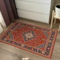 Vintage Bohemian style area rug, retro Persian pattern floor mat for living room and bedroom. - Masya Series 5