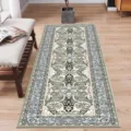 Vintage Persian style runner rug for kitchen hallway, durable anti-slip floor carpet. - 40*120cm / Jineryu
