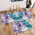 Crystal Agate Pattern Kitchen Mat Set 2-Piece Non-Slip Floor Rugs for Home Decor - 40*60cm / American Kitchen Mat 529-4