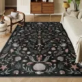 Retro coastal living room area rug, vintage ocean style carpet for home decor and study. - 50*80cm / Retro Coastal (1)