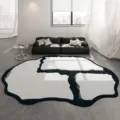 Modern irregular abstract living room rug luxury sofa coffee table carpet minimalist floor mat - Abstract Style 03 / 50*80cm