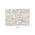 Japanese cream style carpet variant pattern swatch, modern minimalist abstract line design rug. - 50*80cm / Abstract Stripe