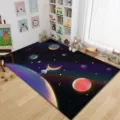 Cartoon universe kids interactive rug, large bedroom bedside mat, soft and comfortable floor. - 80*120cm / Cartoon Rug - 6