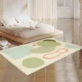 Modern abstract geometric carpet for bedroom living room minimalist bedside floor mat soft rug - Reed