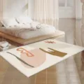 Modern minimalist abstract geometric area rug for living room and bedroom bedside decor variant. - 80*120cm / Valley Wind