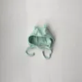 Mint green baby bonnet with cute pom pom details and chin ties for infants comfort daily wear - One Size / Light Green Pom-Pom Hat