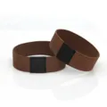 Elastic shoe straps for high heels anti slip heel bands brown elastic bands with black patch - Coffee Pair
