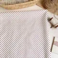 Red and white polka dot cotton fabric for DIY sewing handmade doll clothes and crafts. - Red and White Polka Dots (SZBA146701) / 30x20cm