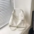 Bolso de hombro convertible multifuncional blanco para mujer mochila elegante casual - Blanco