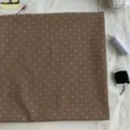 Brown polka dot fabric for DIY sewing, cute aesthetic textile tablecloth for home decoration. - 30x20cm (Mat) / Polka Dot Style (SZBA081401)