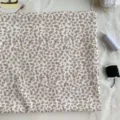 Brown floral cotton fabric detail shot, perfect for DIY handmade crafts and pastoral home decor. - 30x20cm (Mat) / Floral Style (SZBA081404)