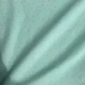 Mint green fabric with pink stars, Korean style macaron tablecloth, ideal for DIY crafts. - 30x20cm (Multifunctional Pot Mat) / Mint Green (SZBA169201)