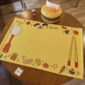 Cute cartoon dog cotton linen placemat table mat for dorm dining room home decor table mat! - 40x30cm / Yellow Dog (GL01)