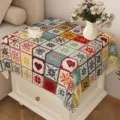 Tovaglia bohémien copriantipolvere nordica geometrica decorativa per tavolino caffè - Bohémien 01 / 40x40cm