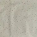 Detailed close-up view of the cute pink star print fabric texture and fine material details. - 30x20cm (Multifunctional Pot Mat) / Off-White (SZBA169204)