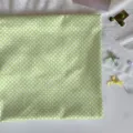 Green white polka dot fabric tablecloth fresh pastoral style DIY craft dorm room desk decor - 60x40cm (Small Cover) / Polka Dot Print (SZBA163201)