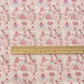 Detailed fabric texture shot, vintage cartoon dessert pattern printed cotton cloth material. - Dessert Cake Pattern (SZBA069203) / 30x20cm (Multipurpose Mat)