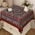 Bohemian style square tablecloth dustproof cover for coffee table and home decoration. - Bohemian 23 / 40x40cm