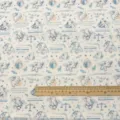 Cute cartoon printed cotton fabric DIY handmade retro book cloth and table cloth - Cartoon Angel & Animals (SZBA069205)