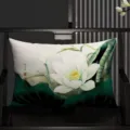 Chinese style lotus throw pillow cover vintage ink painting lumbar cushion for sofa chair - 50x30cm (Pillowcase Only) / Style 3 (SBZA267903)