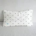 Koreaanse stijl polkadot vleugel lang kussen zacht schattig slaapkamer bank bed decor - Grijze Polka Dot Hart Stijl (SBZA291606)