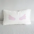 Koreaanse stijl roze stippen engelen vleugels lang kussen zacht slaapkamer thuisdecoratie kussen - Witte Basis Roze Polka Dot Engel Stijl (SBZA291609)