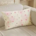 Joli coussin rectangulaire imprimé pomme douce peluche pour canapé salon décoration - Pomme Crème (AZOW05)