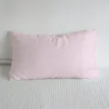 Cojín decorativo largo rosa con patrón de estrellas blancas, suave para cama y sofá. - Rosa con Estrellas Blancas (SBZA203510)