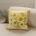 Sunflower throw pillow cover decorative square cushion case for sofa living room home - Sunflower Style 1 (SBZA302801) / 35x35cm (Without Core)