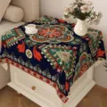 Tovaglia stile bohémien etnico mandala copripolvere tessuto decorativo per tavolino da caffè - Bohémien 02 / 40x40cm