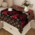 Copritavola antipolvere in stile bohémien panno decorativo retrò lussuoso per tavolino microonde - Bohémien 08 / 40x40cm