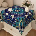 Copritavola antipolvere in stile bohémien con elegante motivo floreale geometrico per interni. - Bohémien 13 / 40x40cm