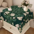 Tovaglia floreale bohémien, telo di copertura antipolvere verde per tavolino da caffè - Bohémien 14 / 40x40cm