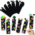 Ozean Thema Kratzbild Lesezeichen Set fur Kinder DIY magische bunte Malpapierkarten. - Ozean Stil 2