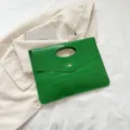Borsa pochette con motivo coccodrillo verde, borsa alla moda da donna abbigliamento casual variante - Verde