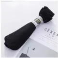 Men's black thin mid-tube business socks, lightweight breathable summer hosiery variant. - One Size / Black