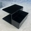 Black acrylic eyelash extension pillow shelf and lash tool organizer holder stand. - Pillow Rack / Black