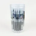 Set de bolígrafos de gel líquido directo punta de aguja 0.5mm rollerball de secado rápido oficina. - Pack de 40 / Negro