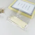 Hölzerne Bambusstäbe für Pflanzenstütze, DIY Handwerk runde Stangen, glatte Oberfläche. - 10 Stück/Packung