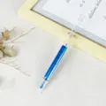 Kreativer Spritzen Textmarker blaue Variante, süßer Schreibwaren Marker für Schüler und Büro. - Keilspitze / Blau
