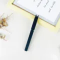 Zwarte gelpen met matte afwerking en soepel schrijven, ideaal voor kantoor en school. - Zwart met Zilveren Dop