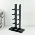 Schwarzer Acryl-Klappmesser-Ständer, vertikales mehrschichtiges Aufbewahrungsregal für Messer. - 180*100*300mm / Schwarz