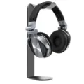 Professionelle Over-Ear DJ-Kopfhörer mit Metallständer Set für Studio-Monitoring und Gaming. - Schwarz