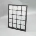 Acryl Pin Display Rahmen mit grauer Filzeinlage für Anstecker und Sammlermünzen. - Klein 21x26.5cm / Schwarz