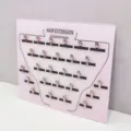 Acryl Haarverlängerung Platzierungsbrett Detail mit Clips und Haarführungslinien für Styling - 342*295*5MM / Hellrosa Schaufensterpuppenkörper
