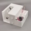 Weißer Acryl Wimpernverlängerung Organizer Aufbewahrungsbox mit Schubladen für Kosmetikstudio - Stil A & B