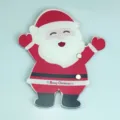 Christmas Santa acrylic eyelash extension pallet holder graft lash display tool tray item - Santa Claus Smiling Face