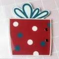 Acrylic Eyelash Extension Tray Red Gift Box Shape False Eyelash Pallet Tool Variant - Strawberry Gift Box